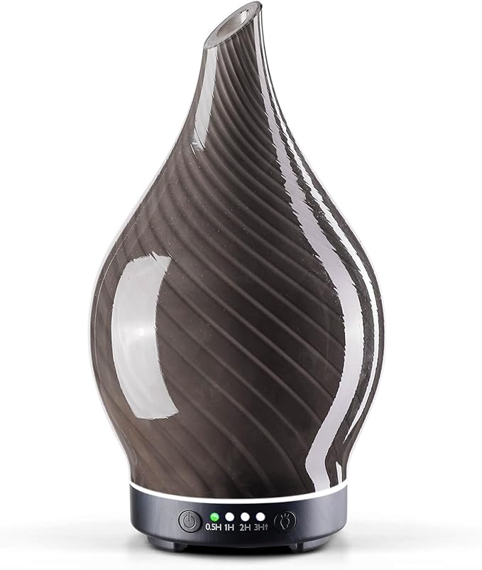 Porseme 150ml Essential Oil Diffuser Glass Color Changing Aroma Air Diffusers by Porseme