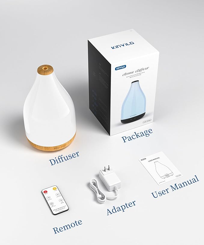Essential Oil Diffuser for Home, 300ML Modern Décor Aromatherapy Diffusers - Image 9