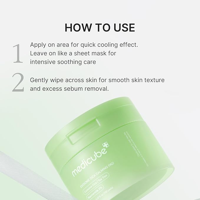 medicube Toner Pads Exosome CICA Tea Tree Calming Toner Pad - Image 5