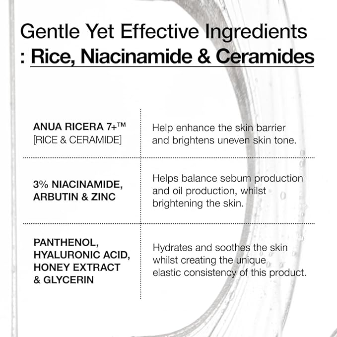 Anua Rice Ceramide 7 Hydrating Barrier Serum, Moisturizing Face Serum, - Image 4