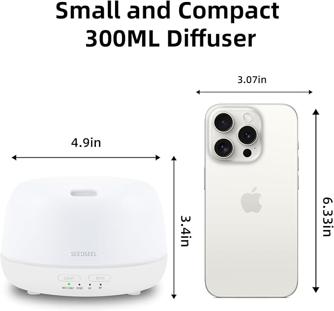 SEEDSEEL 300ML Essential Oil Diffuser - Image 2