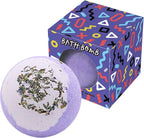 Dried Flower Bath Salt Balls, Lavender Extract Essential Oils, Moisturizing Dry by Focusingonbathingproducts