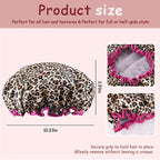 Vintage Leopard Print Shower Cap - Image 2