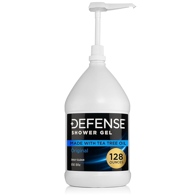 Defense Soap Tea Tree Body Wash Shower Gel 1 Gallon | Organic Tea Tree Oil & by DefenseSoap