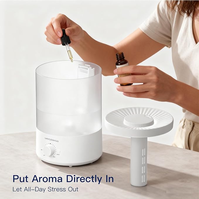 MEGAWISE 3.5L Cool Mist Humidifier – Ultra-Quiet Ultrasonic Vaporizer - Image 10