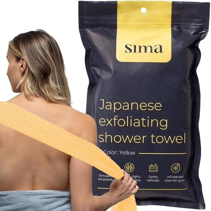 Exfoliating Washcloth Face & Body Scrub Towel by SimaBrand
