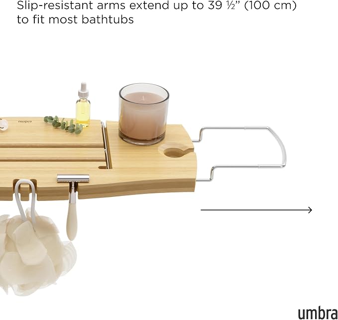 Umbra Aquala Bathtub Tray Extendable Caddy - Image 6