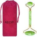 AECW Natural Jade Roller for Face Eyes Tool Jade Facial Roller Noiseless Facial by AECW