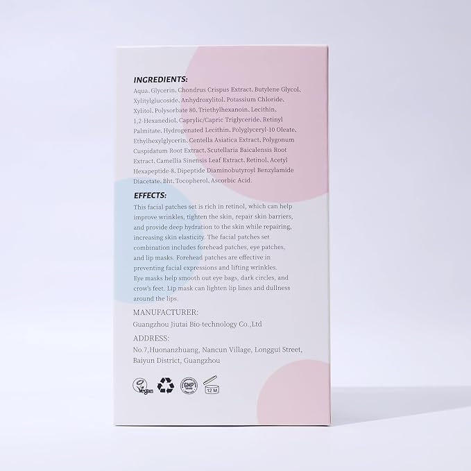 Yeokoe Forehead Wrinkle Patches, Under Eye Patches and Lip Mask 30 PCS. Face - Image 9