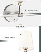 Bathroom Light Fixtures, Brushed Nickel Vanity Lights - Image 3