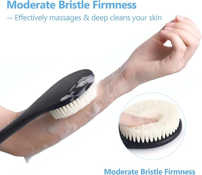 17-Inch Back Scrubber for Shower, Anti-Slip Exfoliating Body Brush for Bath - Image 4