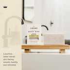 Cremo Exfoliating Body Bar for Men, Italian Bergamot Scent, Cleanses and - Image 3