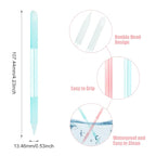 4Pcs Glass Cuticle Pusher, Crystal Cuticle Pusher Glass File, Dual-Ended - Image 2