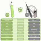 Professional Manicure Pedicure Kit, Cordless Electric Nail File Set, - Image 7