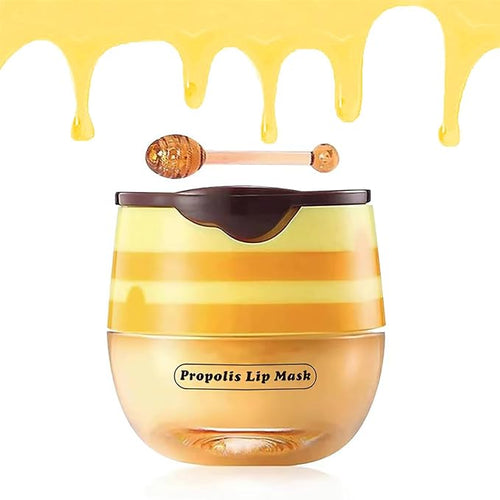 1 Pack Honey Lip Balm Honey Pot, Vitamin E Lip Masks & Moisturizing Propolis by Alisesun