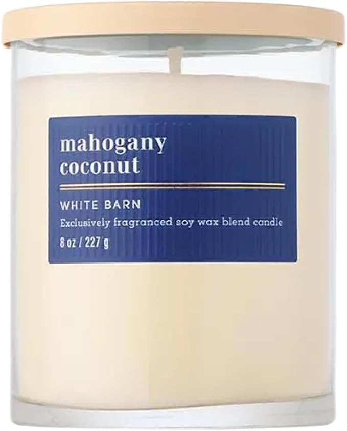 Bath & Body Works Single Wick Candle, Mahogany Coconut Candle, Long-Lasting by BathBodyWorks