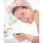 12PCS Microfiber Makeup Headbands and Wristbands Set - Image 7