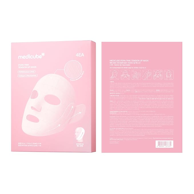 medicube PDRN Pink Tension Up Mask | 3-Step V-line Mask - Image 9