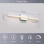 LED Modern Bathroom Vanity Light Fixtures 24W Dimmable 5CCT LED Vanity Light - Image 6