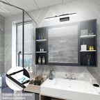 Aipsun 24 inch Black LED Vanity Light Adjustable Modern Bathroom Vanity Light - Image 2