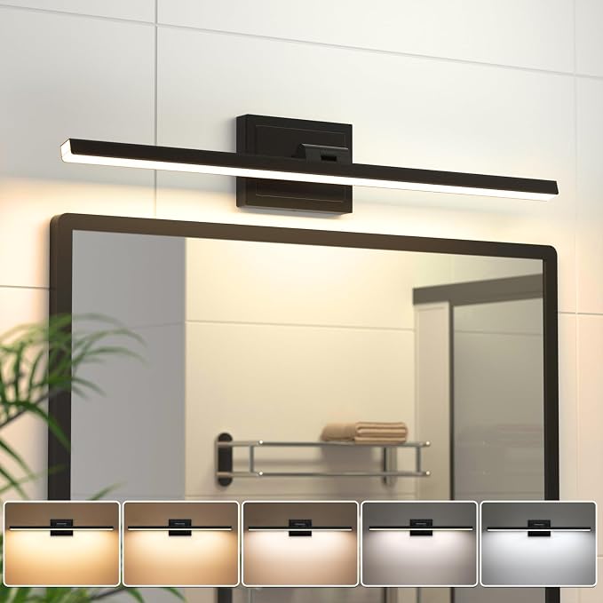 VOLISUN Modern Bathroom Vanity Light 24 inch, 14W Dimmable 5CCT Led Bathroom by VOLISUN