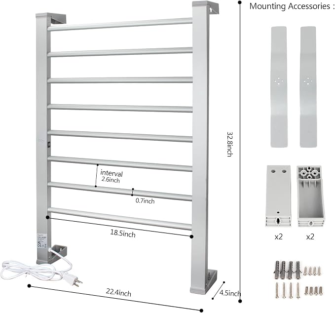 ELEGANTLIFE Electric Towel Warmer - Image 4
