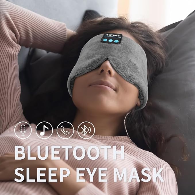 Sleep Eye Mask with Bluetooth Headphones, SYPVRY Wireless Headphones Bluetooth - Image 5
