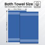 Infinitee Xclusives 100% Cotton Luxury Bath Towels Set of 2 - Image 3