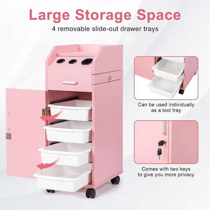 Winado Hair Salon Storage Cart - Image 4
