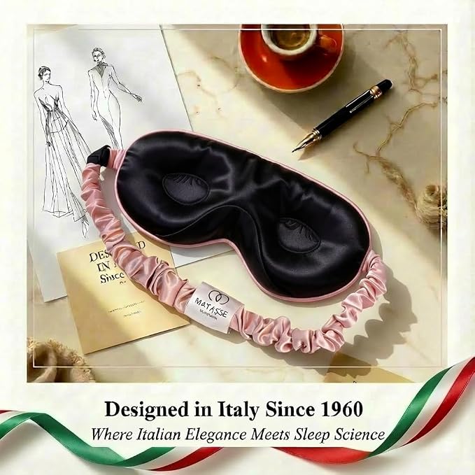 MATASSE 100% Mulberry Silk Sleep Mask 22 Momme Grade 6A - Image 2