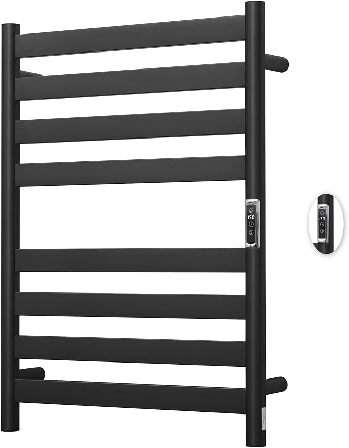 Heated Wall Mounted Electric Towel Warmer Rack, Timer & Temperature Control by BLARALA