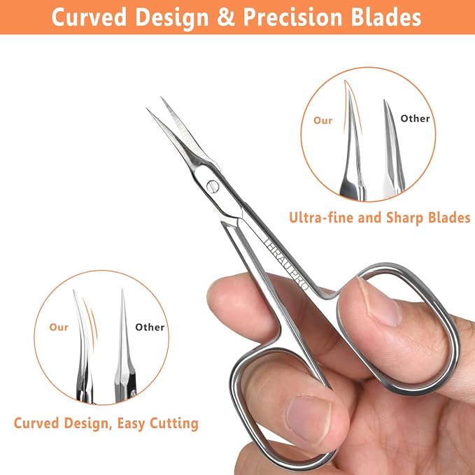 THRAU Cuticle Scissors Extra Fine - Image 2