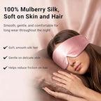 Mulberry Silk Sleep Mask for Women, 100% Blackout Eye Mask for Sleeping - Image 2
