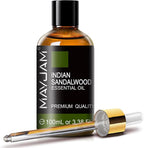 MAYJAM Indian Sandalwood Essential Oils 3.38 FL.OZ Pure Indian Sandalwood Oil by MAYJAM