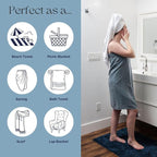 InfuseZen Stonewashed Turkish Bath & Beach Towel –100% Organic Turkish Cotton - Image 7