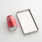 Jewelry Holder Ceramic Trinket Tray Rectangte Vanity Makeup Mirror Tray Silvery - Image 6