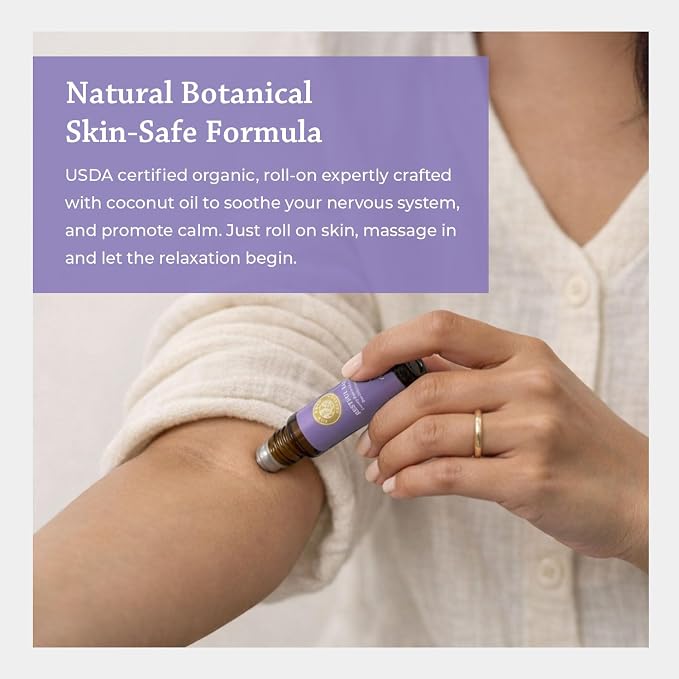 Silk Road Organic Restful Ease Essential Oil Sleep & Stress Blend Roll On - Image 3