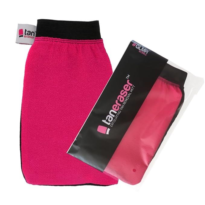 Tan Eraser Spray and Self Tan Remover Exfoliating Mitt | Salon Recommended by GLMRWorks