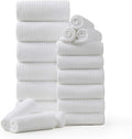 18 Piece Family Bath Towel Set Include 6 Bath Towels, 6 Hand Towels and 6 by Hailea