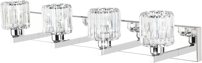 Aipsun Crystal Bathroom Vanity Light Modern Vanity Lighting Fixtures Crystal - Image 2