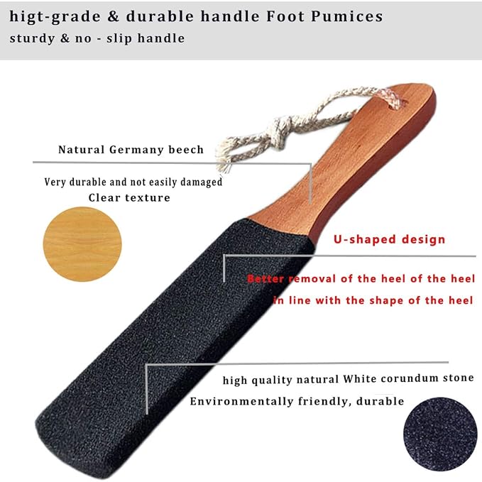 Kinepi Foot Scrubber Pedicure Foot File Pumice Stone, Professional Pedicure - Image 5