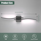 Espird 23inch Led Bathroom Vanity Light Bar, Matte Black 5CCT Dimmable - Image 6