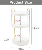 Asayuee 360 Rotating Makeup Organizer, 3 Tier Large Capacity Make Up Organizers - Image 2
