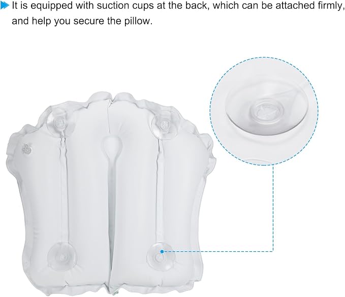 PATIKIL Inflatable Bath Pillow - Image 4