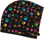 Colorful Paw Pattern Hair Towel Wrap Microfiber Fast Drying Hair Turban - Image 6
