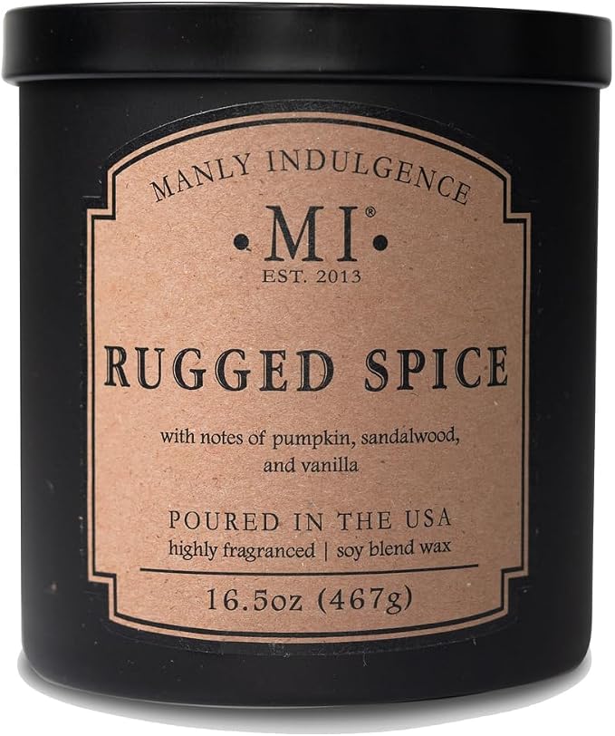Manly Indulgence Rugged Spice Scented Candles by ManlyIndulgence