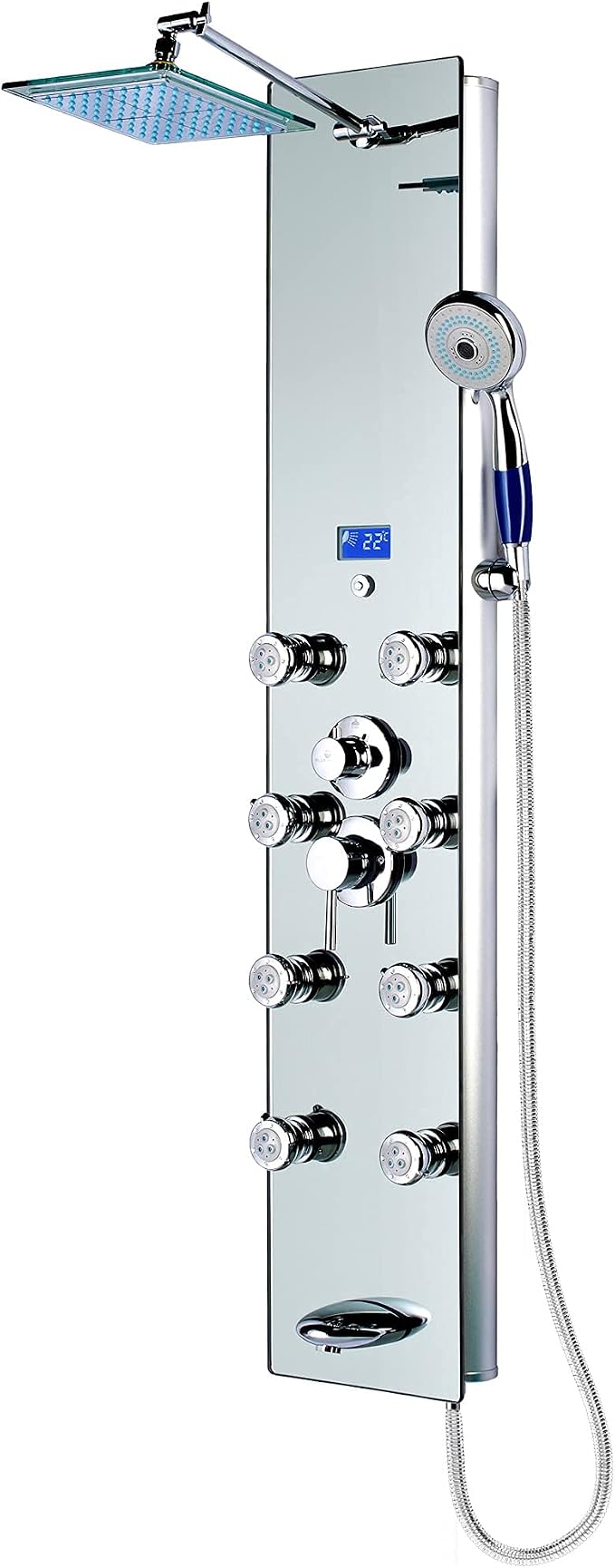 Blue Ocean 52" Aluminum SPA392M Shower Panel Tower System - Image 2