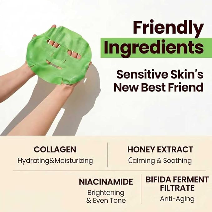 Collagen Face Masks Skincare Bulk, Hydrating Spa Face Mask Beauty - Image 2