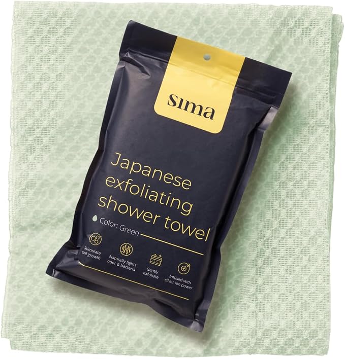 Sima Brand Exfoliating Washcloth Face & Body Scrub Towel - Image 7
