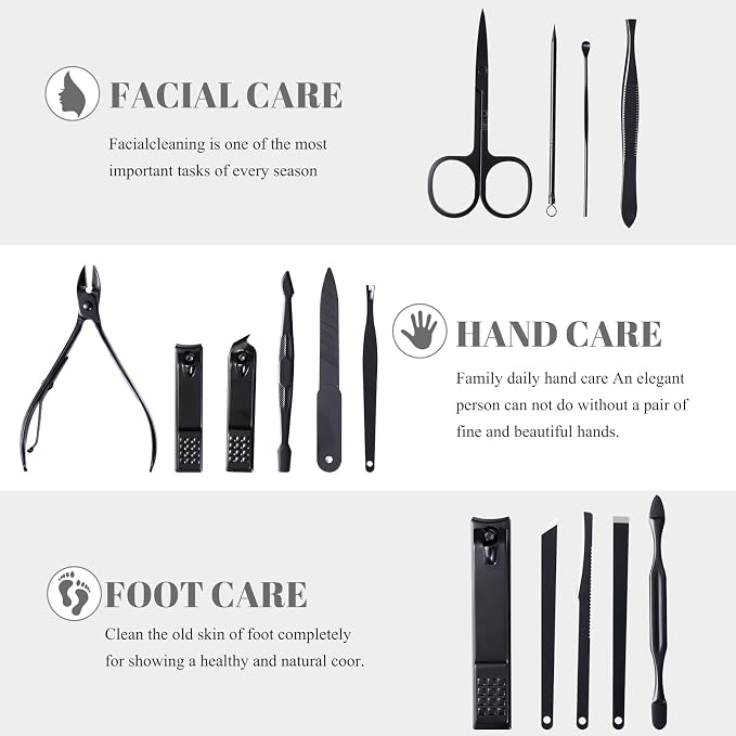 Nail Clippers Sets High Precisio Stainless Steel Nail Cutter Pedicure Kit Nail - Image 2